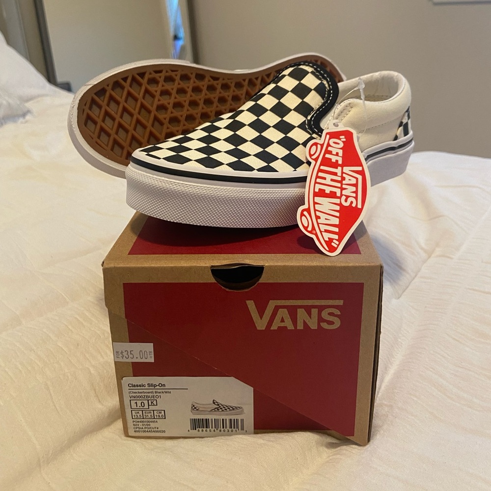 Kids Checkered Vans